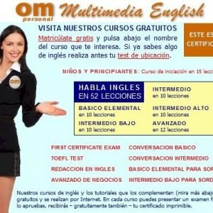 Cursos de ingles gratis online con Om Personal