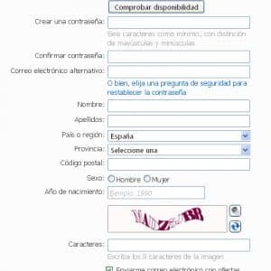 Crear cuenta Hotmail.com